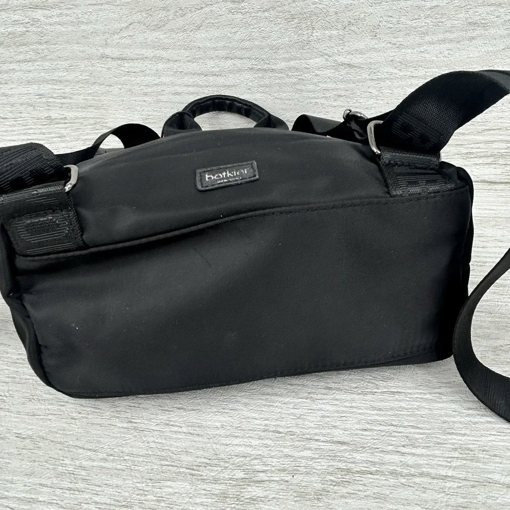 Botkier New York Black Nylon Backpack Zip Pockets Tassel Adjustable Straps
